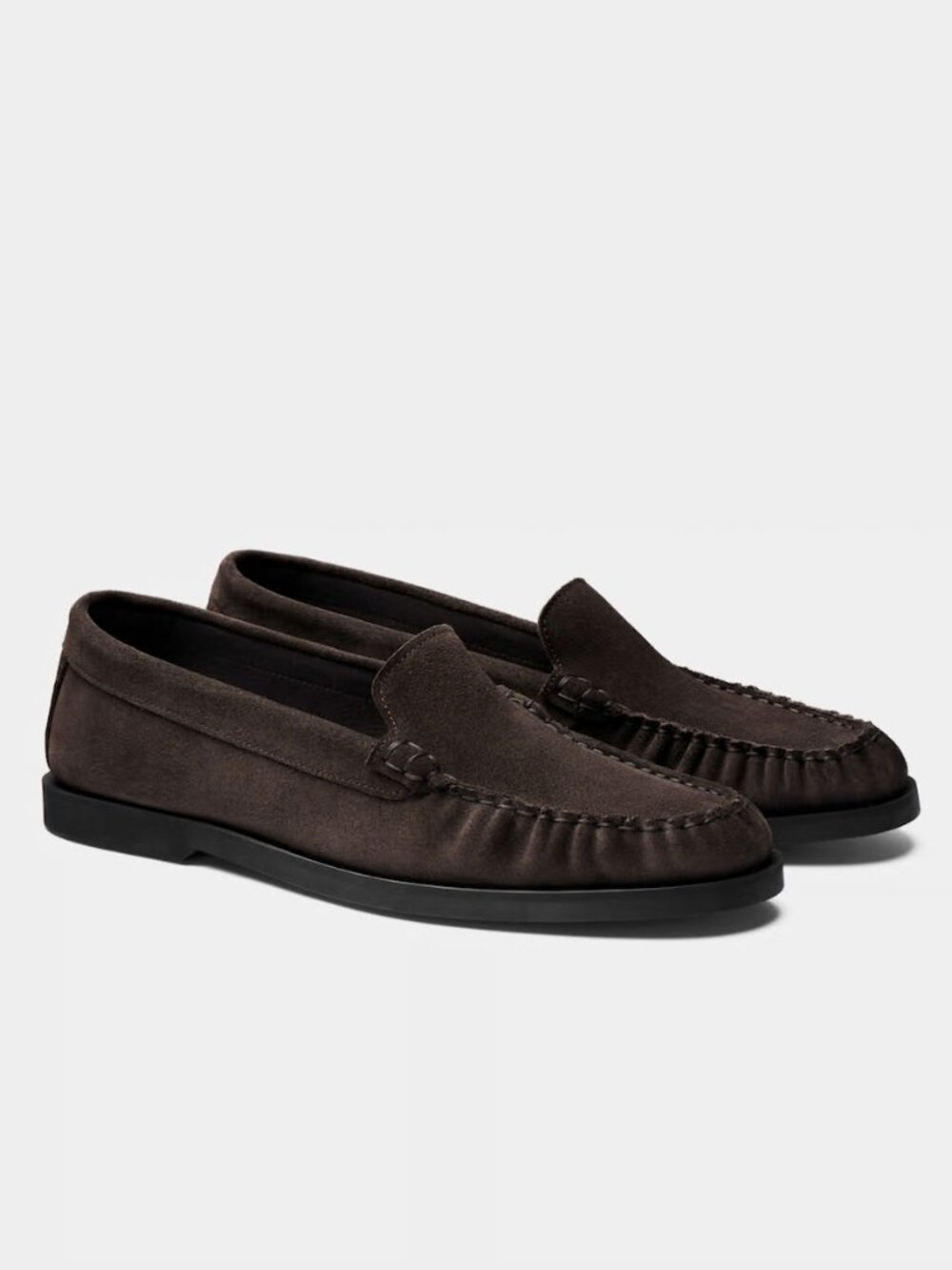 Suitsupply Brown Suede Loafer in Size 43